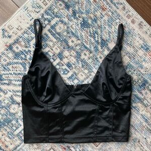Cropped Corset Tank Top
